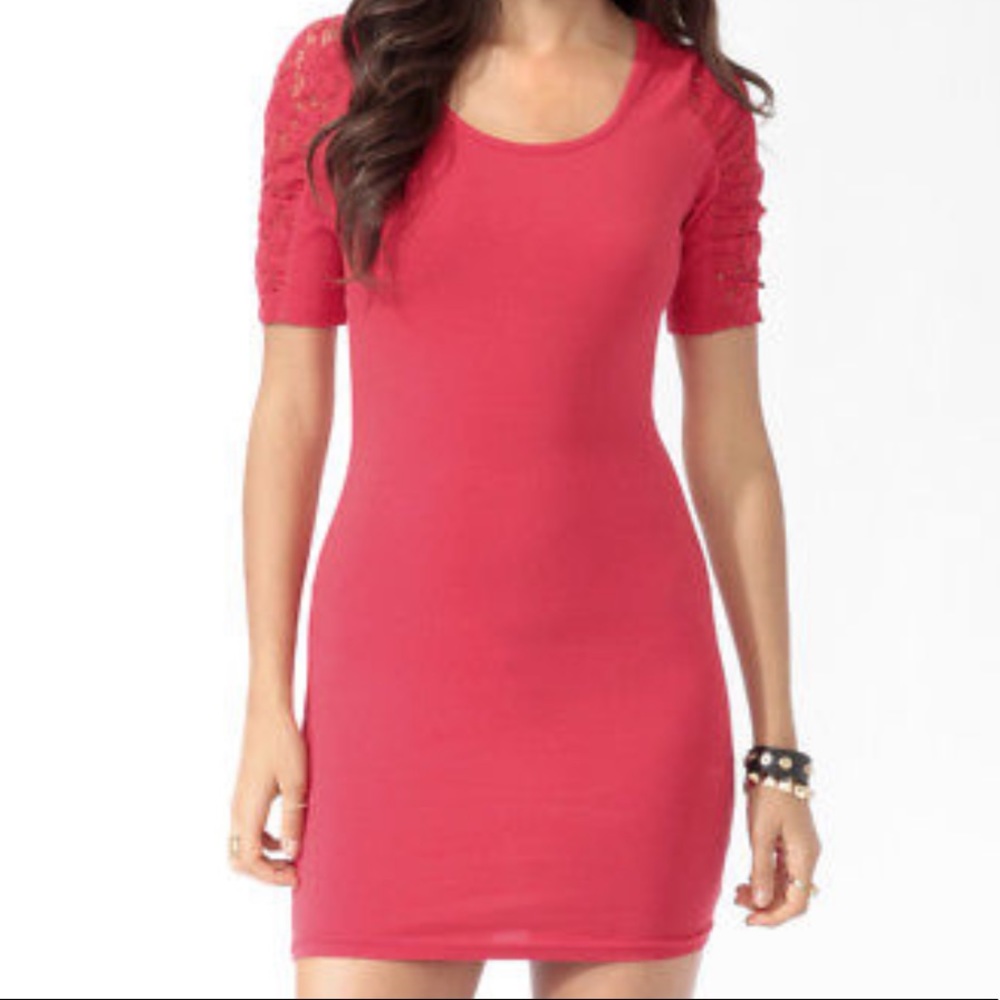 Red bodycon dress
